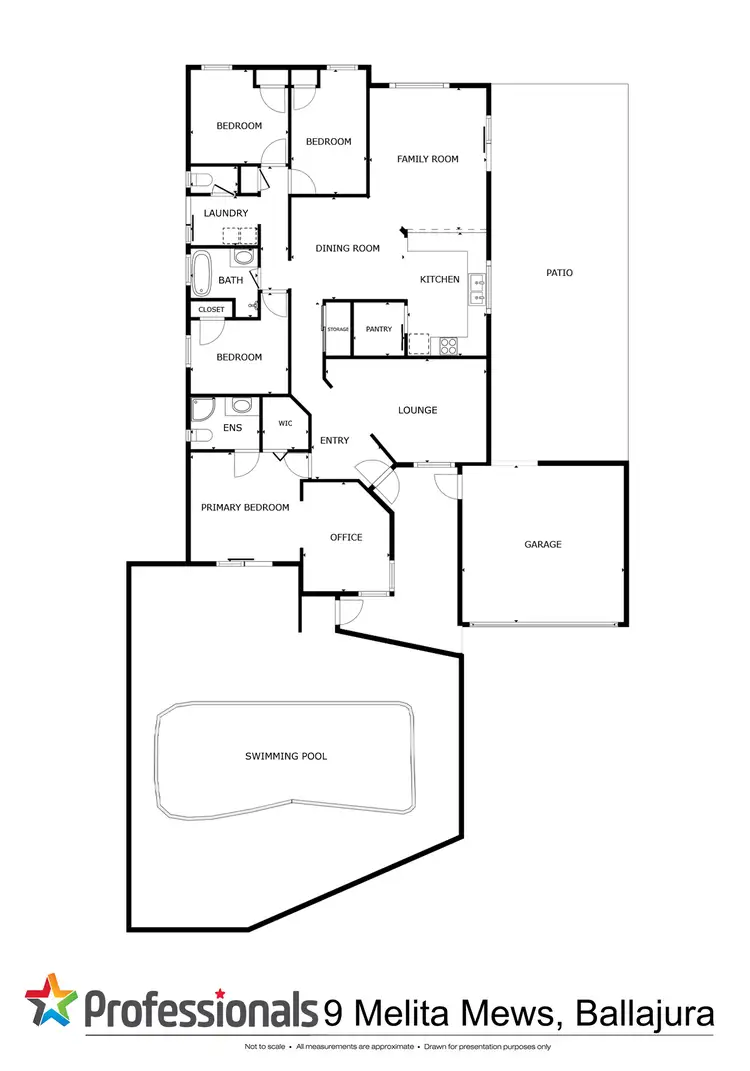 Floorplan of Homely house listing, 9 Melita Mews, Ballajura WA 6066