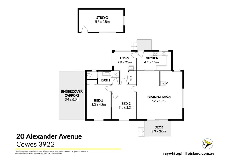 Floorplan of Homely house listing, 20 Alexander Avenue, Cowes VIC 3922