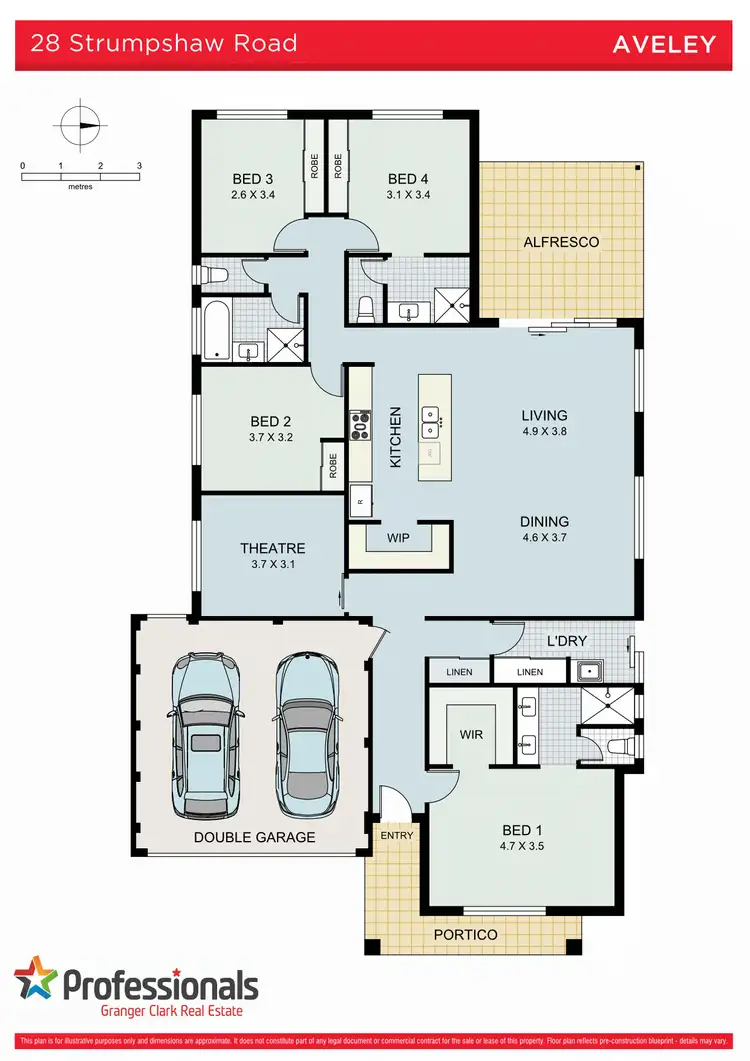 Floorplan of Homely house listing, 28 Strumpshaw Road, Aveley WA 6069