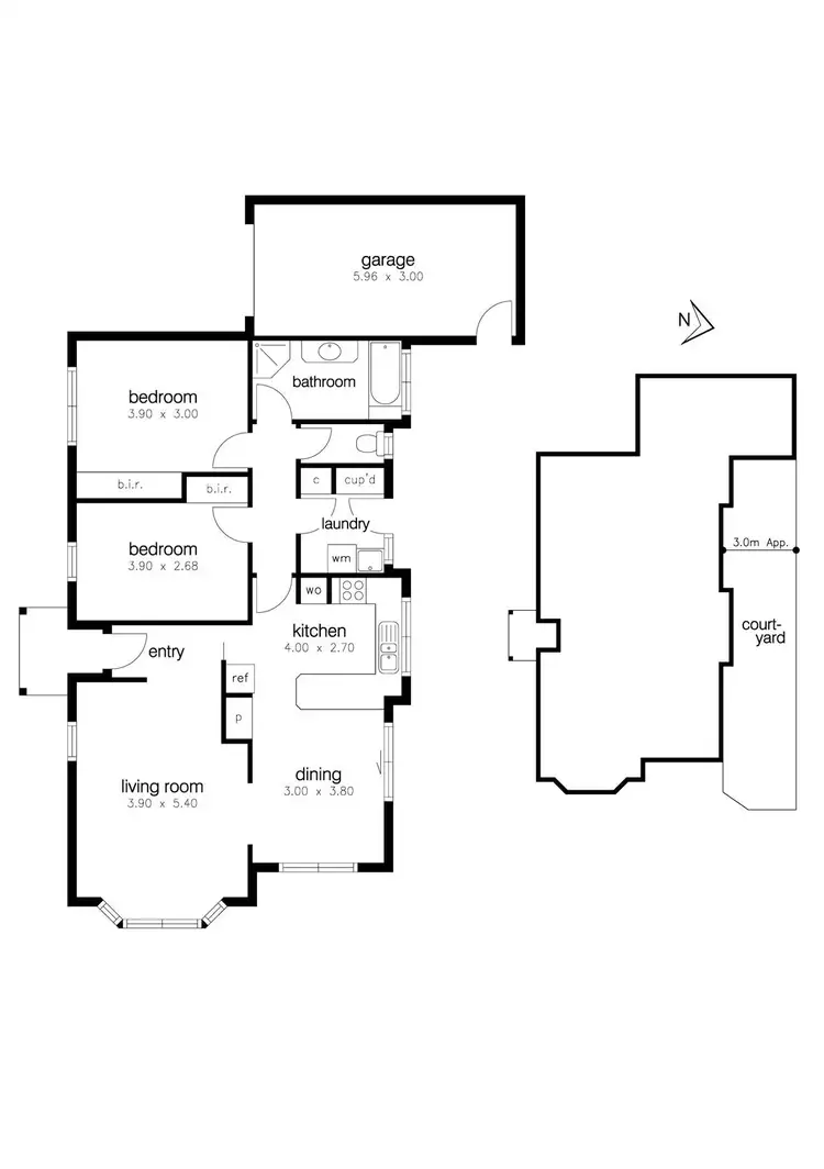 Floorplan of Homely unit listing, 1/17 Maidstone Street, Altona VIC 3018