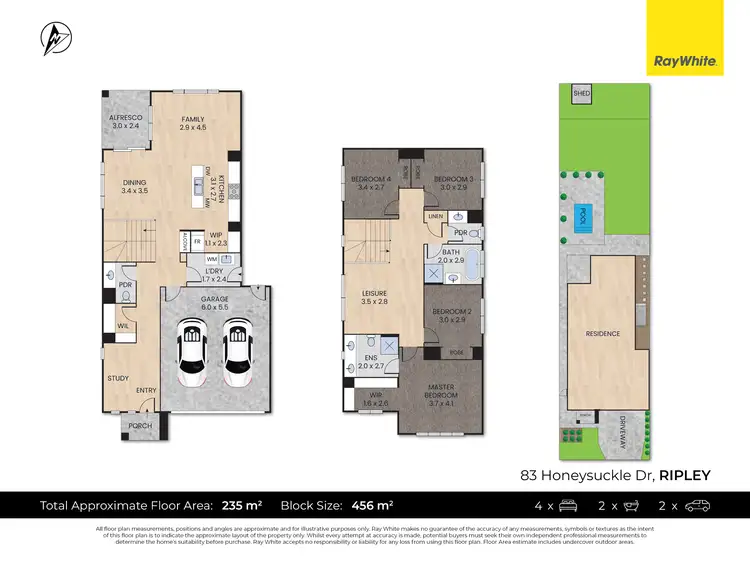 Floorplan of Homely house listing, 83 Honeysuckle Drive, Ripley QLD 4306