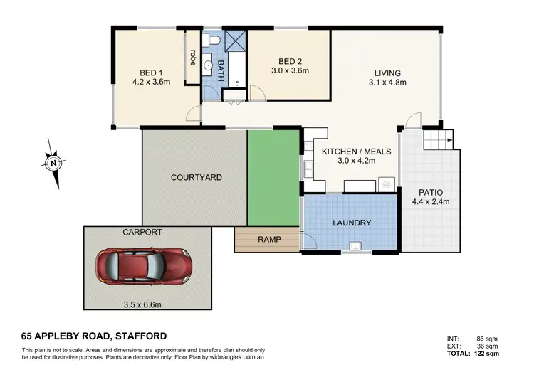 Floorplan of Homely house listing, 65 Appleby Road, Stafford QLD 4053