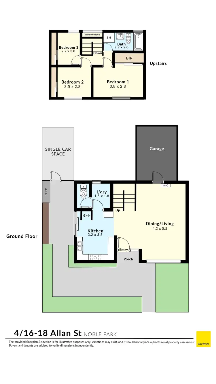 Floorplan of Homely townhouse listing, 4/16-18 Allan Street, Noble Park VIC 3174