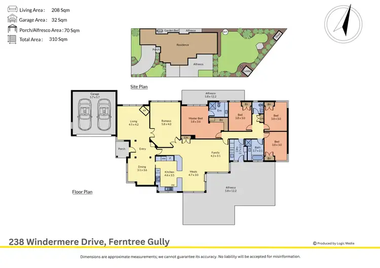 Floorplan of Homely house listing, 238 Windermere Drive, Ferntree Gully VIC 3156