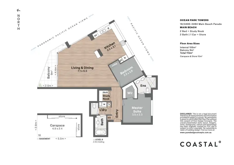Floorplan of Homely apartment listing, 18/3490-3494 Main Beach Parade, Main Beach QLD 4217
