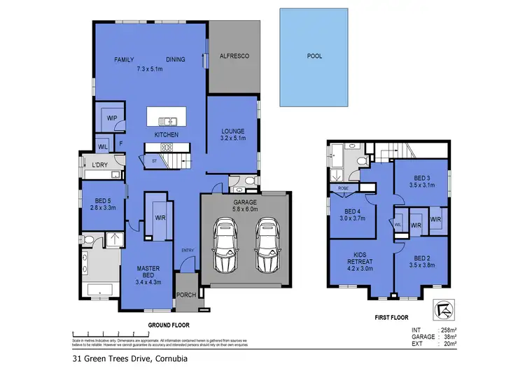 Floorplan of Homely house listing, 31 Green Trees Drive, Cornubia QLD 4130