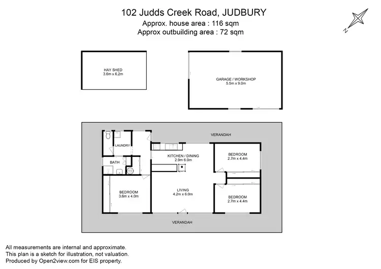 Floorplan of Homely house listing, 102 Judds Creek Road, Judbury TAS 7109