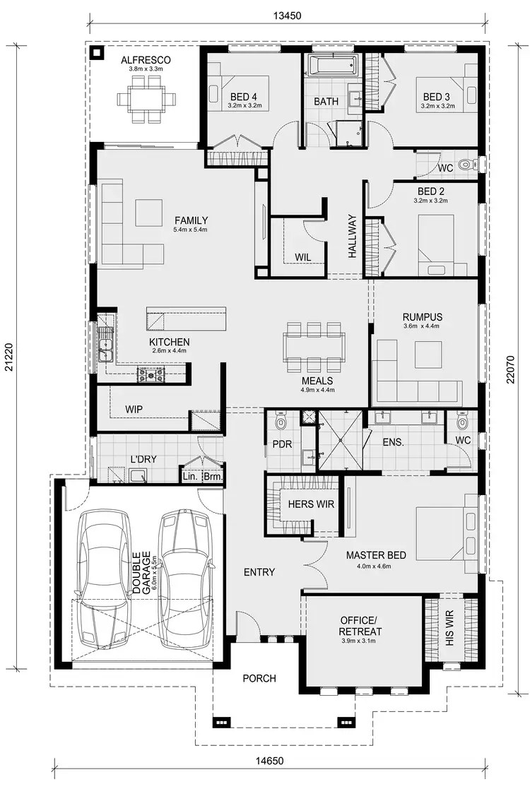 Floorplan of Homely house listing, Lot 428 Wattle Park Estate, Tarneit VIC 3029