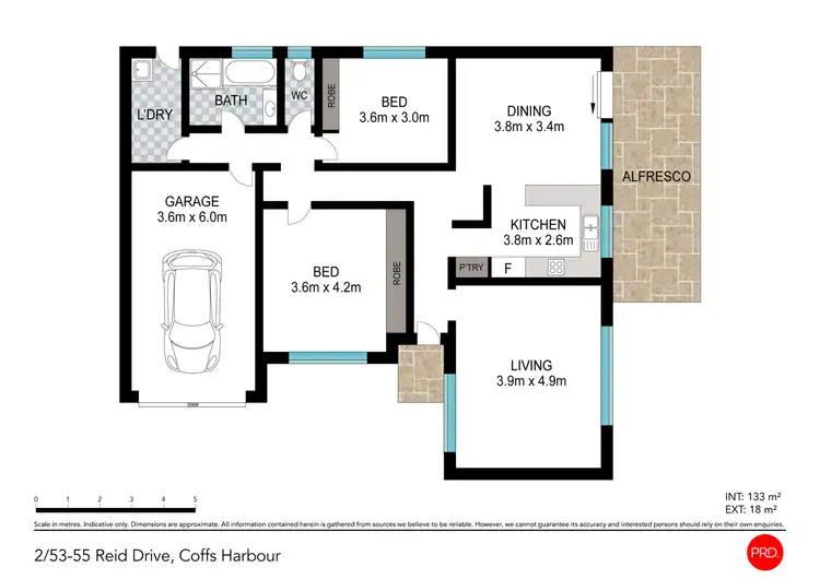 Floorplan of Homely house listing, 2/53-55 Reid Drive, Coffs Harbour NSW 2450