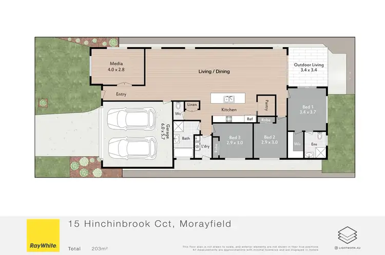 Floorplan of Homely house listing, 15 Hinchinbrook Circuit, Morayfield QLD 4506