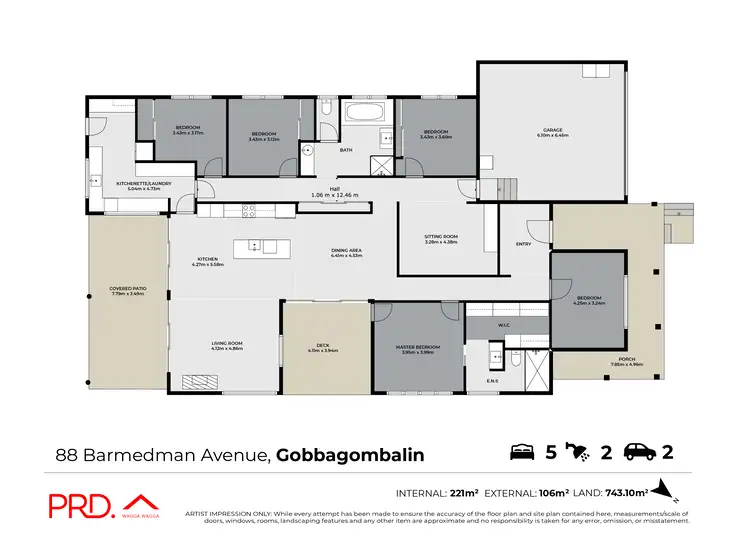 Floorplan of Homely house listing, 88 Barmedman Avenue, Gobbagombalin NSW 2650
