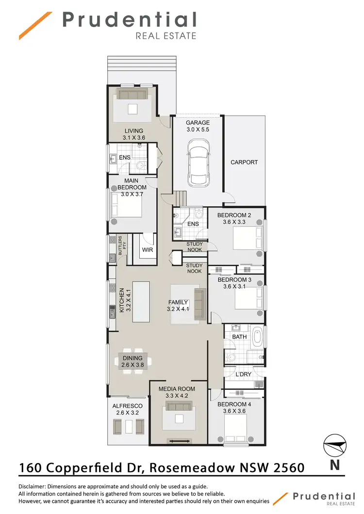 Floorplan of Homely house listing, 160 Copperfield Drive, Rosemeadow NSW 2560