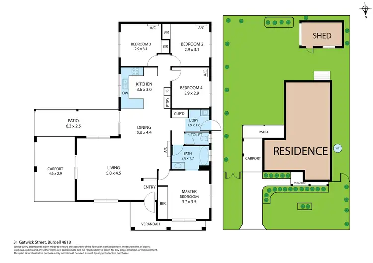 Floorplan of Homely house listing, 31 Gatwick Street, Burdell QLD 4818