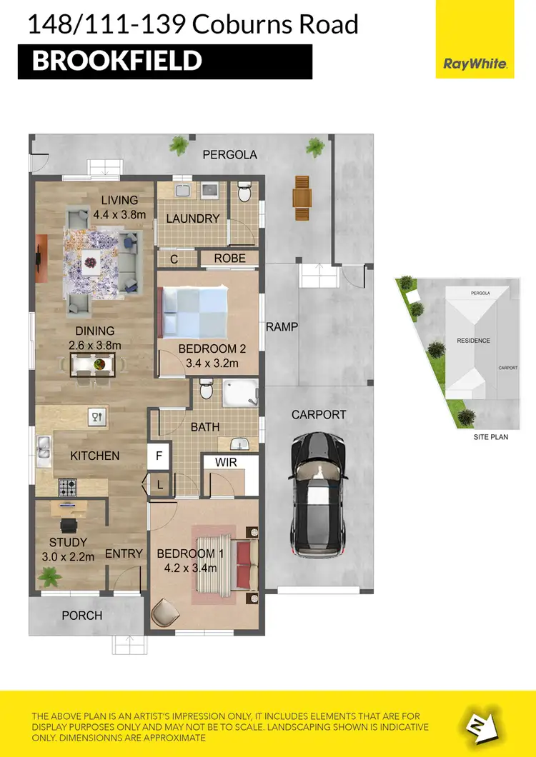 Floorplan of Homely retirement listing, 148/111-139 Coburns Road, Brookfield VIC 3338