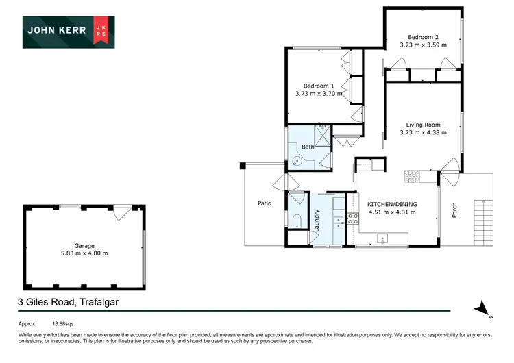 Floorplan of Homely house listing, 3 Giles Road, Trafalgar VIC 3824