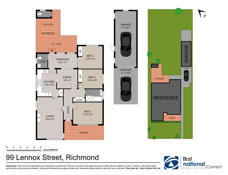 Floorplan of Homely house listing, 99 Lennox St, Richmond NSW 2753