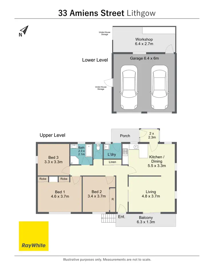 Floorplan of Homely house listing, 33 Amiens Street, Lithgow NSW 2790