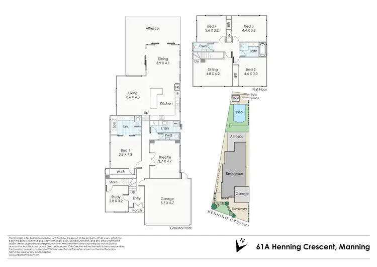 Floorplan of Homely house listing, 61a Henning Crescent, Manning WA 6152