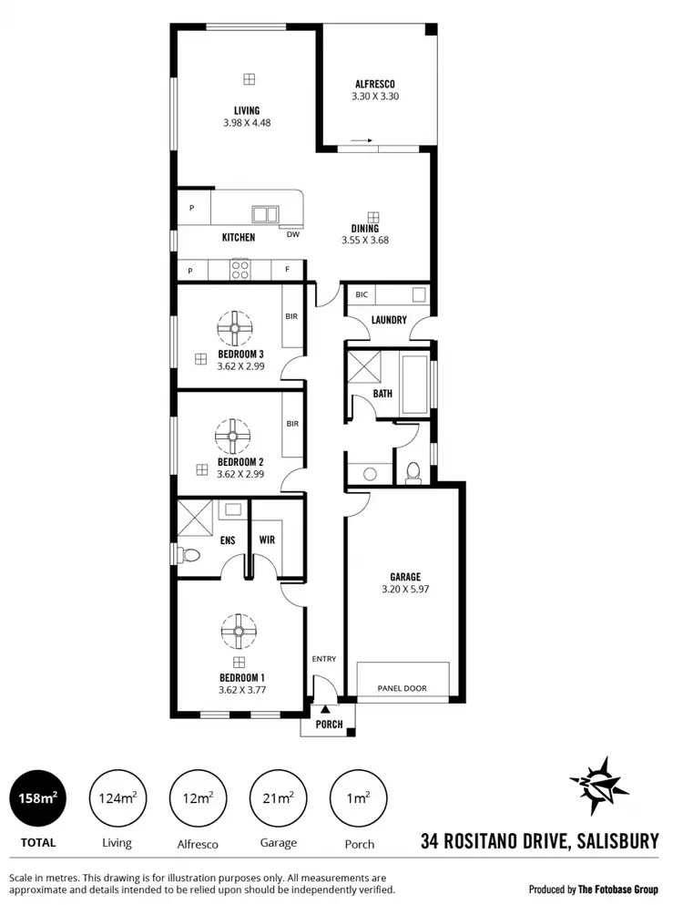 Floorplan of Homely house listing, 34 Rositano Drive, Salisbury SA 5108