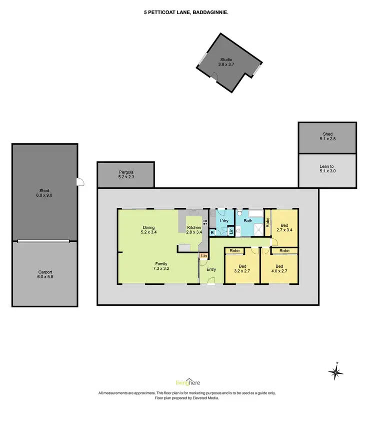 Floorplan of Homely house listing, 5 Petticoat Lane, Baddaginnie VIC 3670