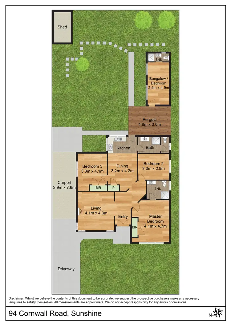 Floorplan of Homely house listing, 94 Cornwall Road, Sunshine VIC 3020