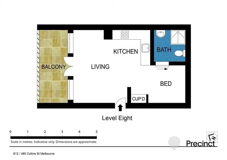 Floorplan of Homely apartment listing, 712/480 Collins st, Melbourne VIC 3000
