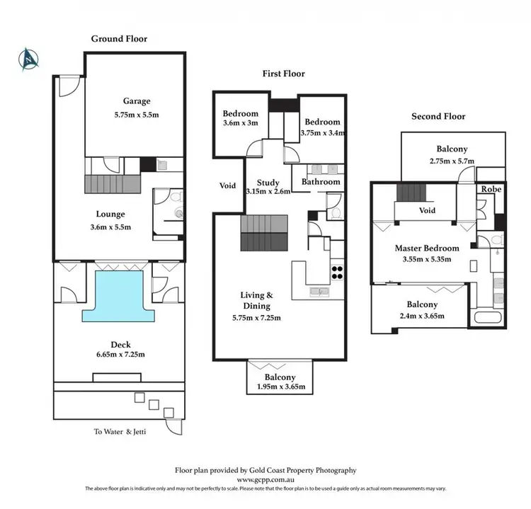 Floorplan of Homely townhouse listing, 2/10 Ray Street, Runaway Bay QLD 4216