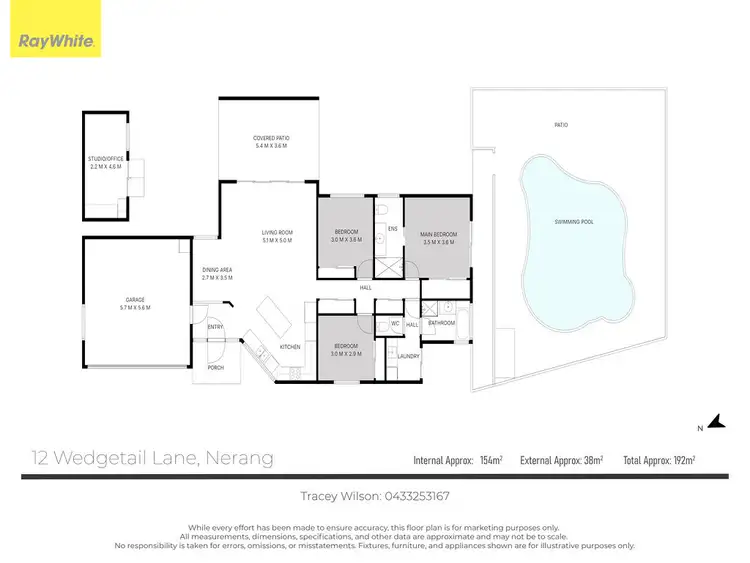 Floorplan of Homely house listing, 12 Wedgetail Lane, Nerang QLD 4211