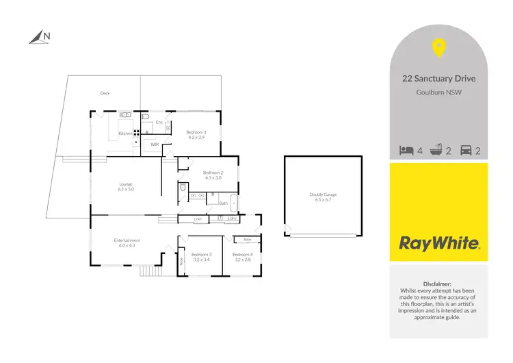 Floorplan of Homely house listing, 22 Sanctuary Drive, Goulburn NSW 2580