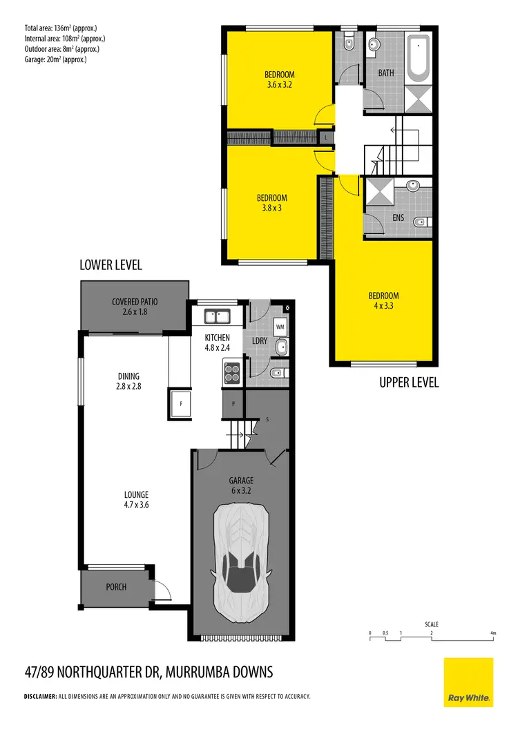 Floorplan of Homely townhouse listing, 47/89 Northquarter Drive, Murrumba Downs QLD 4503