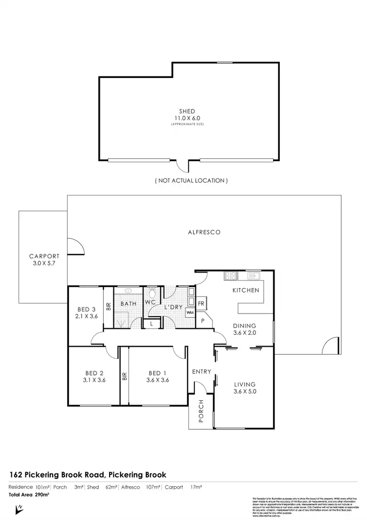 Floorplan of Homely house listing, 162 Pickering Brook Road, Pickering Brook WA 6076