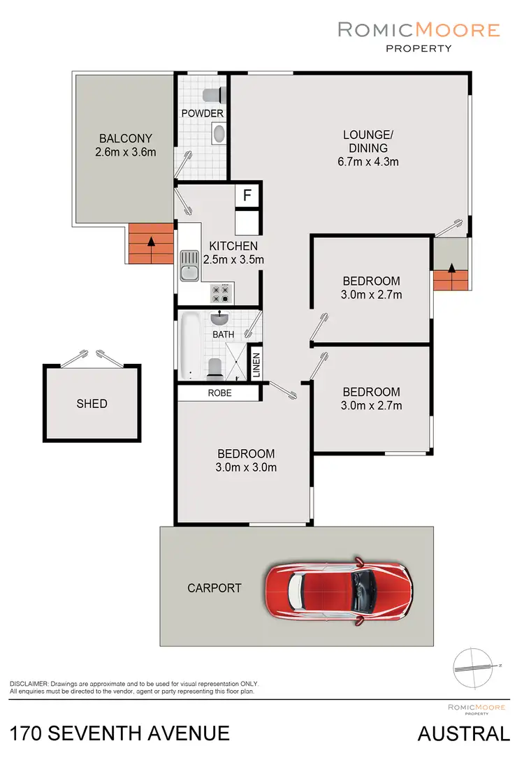 Floorplan of Homely rural property listing, 172-182 Seventh Avenue, Austral NSW 2179