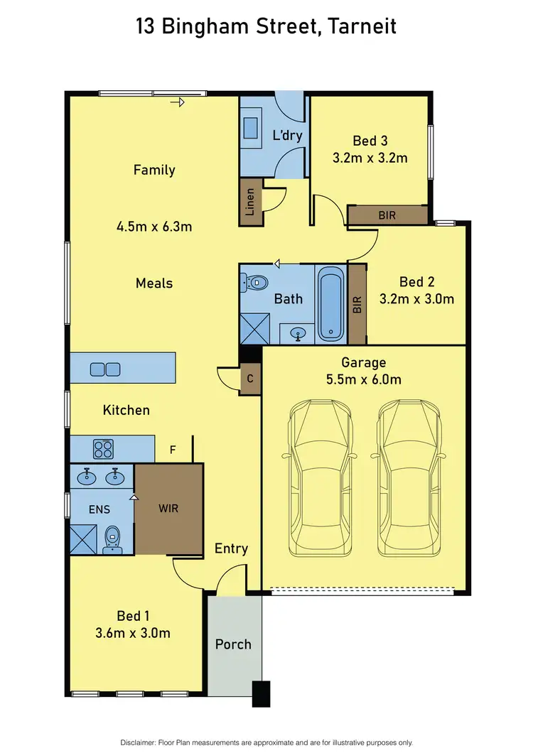 Floorplan of Homely house listing, 13 Bingham Street, Tarneit VIC 3029