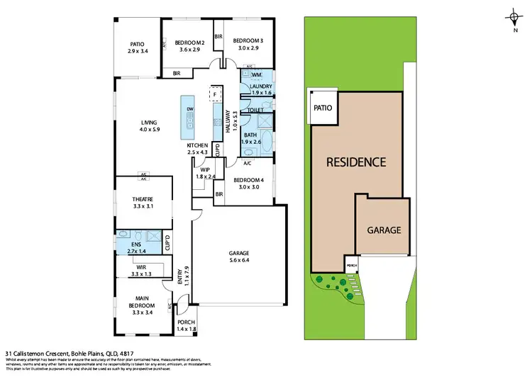 Floorplan of Homely house listing, 31 Callistemon Crescent, Bohle Plains QLD 4817