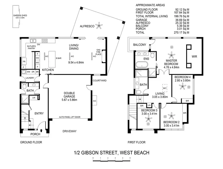 Floorplan of Homely house listing, 1/2 Gibson Street, West Beach SA 5024