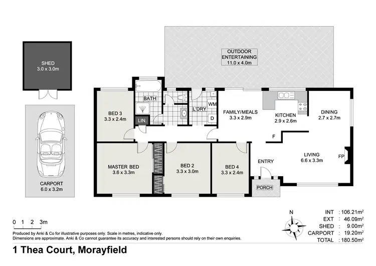 Floorplan of Homely house listing, 1 Thea Court, Morayfield QLD 4506