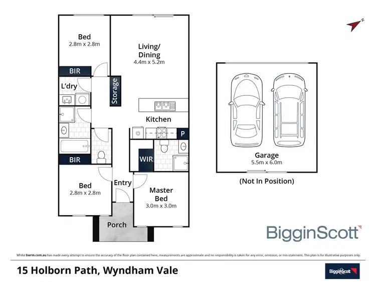 Floorplan of Homely house listing, 15 HOLBORN PATH, Wyndham Vale VIC 3024