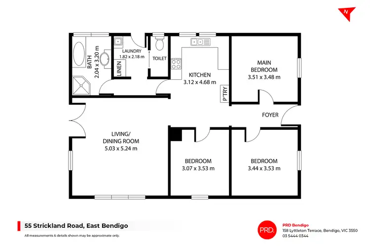 Floorplan of Homely house listing, 55 Strickland Road, East Bendigo VIC 3550