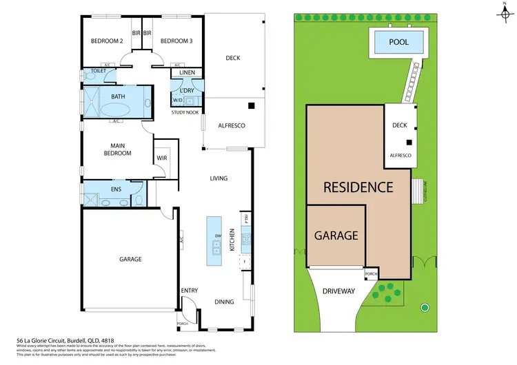 Floorplan of Homely house listing, 56 La Glorie Circuit, Burdell QLD 4818