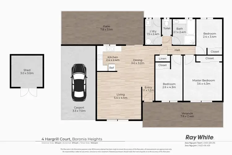 Floorplan of Homely house listing, 4 Hargrill Court, Boronia Heights QLD 4124