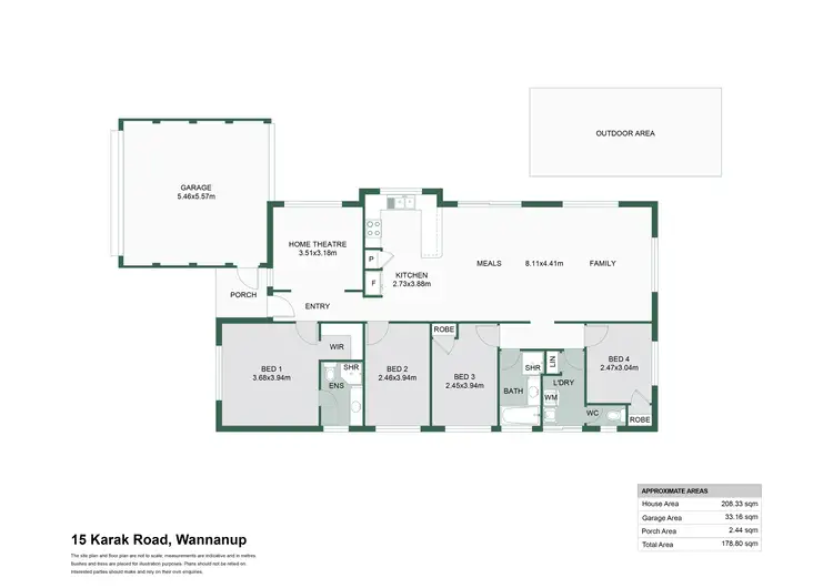 Floorplan of Homely house listing, 15 Karak Road, Wannanup WA 6210