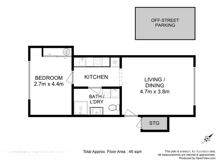 Floorplan of Homely unit listing, 6/4 Myella Drive, Berriedale TAS 7011