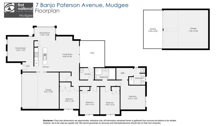 Floorplan of Homely house listing, 7 Banjo Paterson Avenue, Mudgee NSW 2850