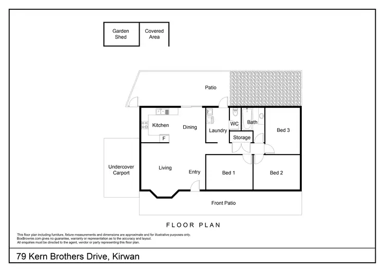 Floorplan of Homely house listing, 79 Kern Brothers Drive, Thuringowa Central QLD 4817