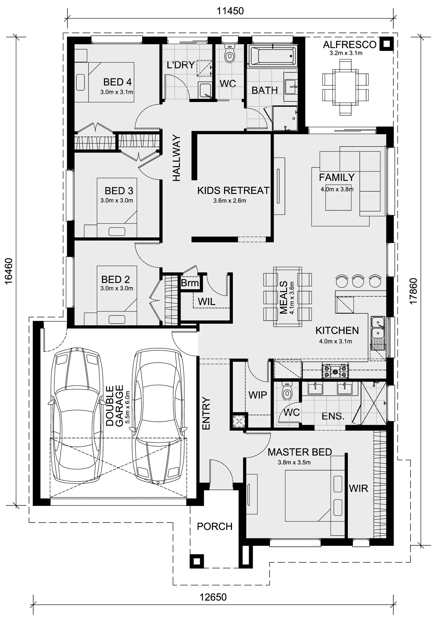 Floorplan of Homely house listing, LOT 107 Flinders Walk Estate, Lara VIC 3212