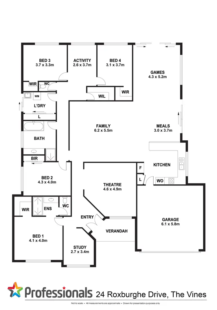 Floorplan of Homely house listing, 24 Roxburghe Drive, The Vines WA 6069