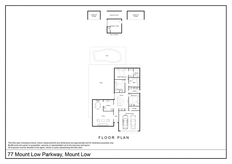 Floorplan of Homely house listing, 77 Mount Low Parkway, Mount Low QLD 4818