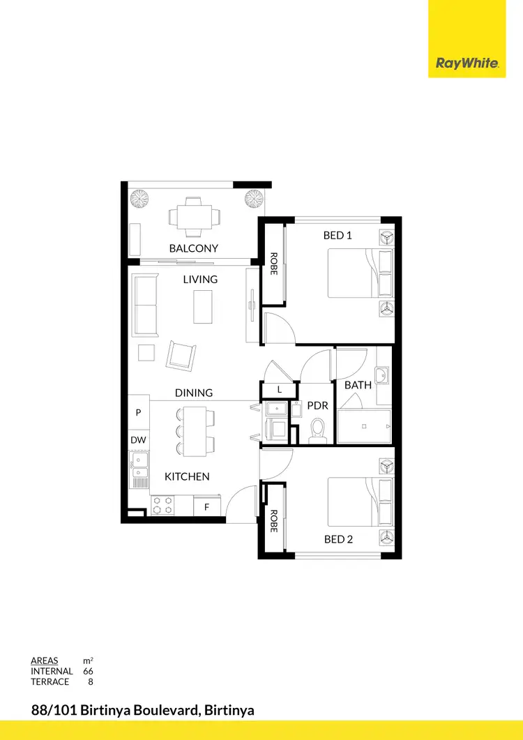 Floorplan of Homely unit listing, 88/101 Birtinya Boulevard, Birtinya QLD 4575