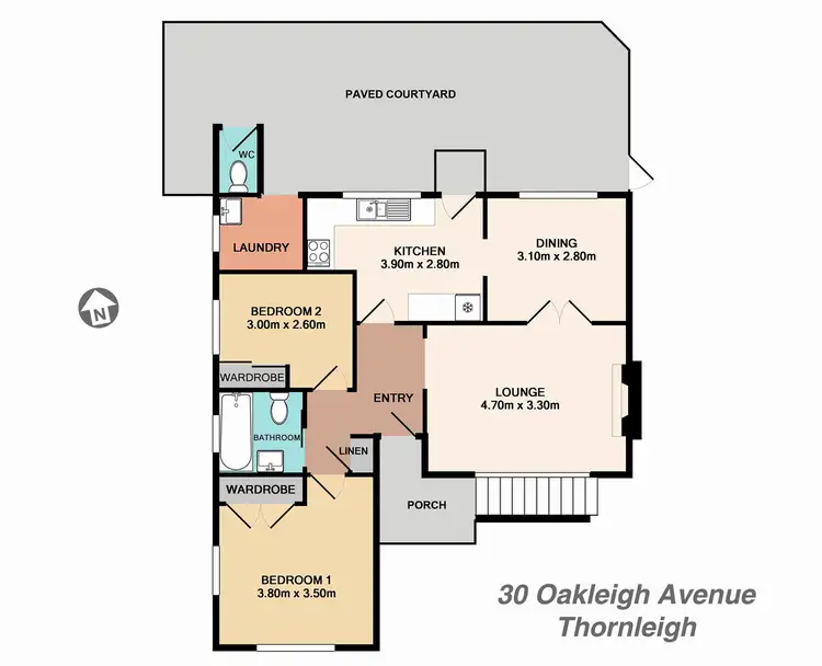 Floorplan of Homely house listing, 30 Oakleigh Avenue, Thornleigh NSW 2120