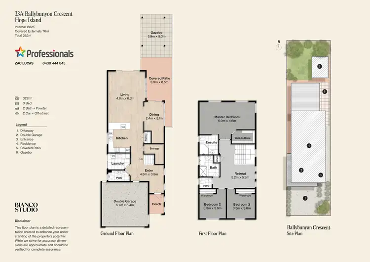 Floorplan of Homely house listing, 33A Ballybunyon Crescent, Hope Island QLD 4212